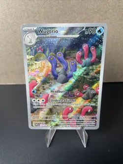Wugtrio 224/091 Pokemon TCG SV Paldean Fates Illustration Rare NM - Image 1