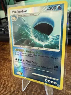 Pokemon TCG Wailord Great Encounters, Reverse Holographic Rare Card 30/106 - Image 3