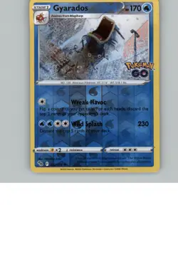 PGO Gyarados Holo Rare Pokemon GO 022/078 NM Reverse Holo - Image 1