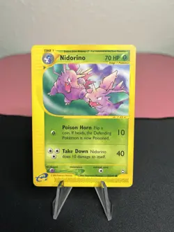 Nidorino 055/147 Pokemon Aquapolis E-Reader E-Series 2002 Vintage - NM - Image 1