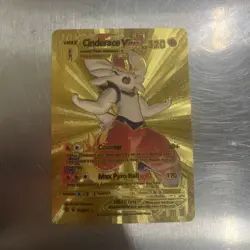 Cinderace Vmax Gold 💥Foil Fan Art /Display Card - Image 1