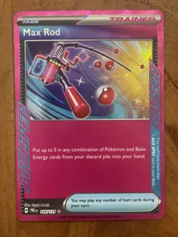 Pokemon TCG Max Rod Ace Spec 116/131 Prismatic Evolutions NM - Image 1