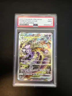 2022 Mewtwo VSTAR #221 PSA 9 MINT Full Art VSTAR Universe Japanese Graded Card - Image 1