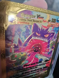 Gengar Vmax Gold Foil Fan Art Vinyl Collector Pokemon Card 271/264 - Image 4