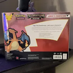 Pokemon TCG Celebrations Lance’s Charizard V Collection Box Promo English 2021 - Image 2