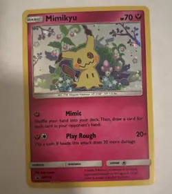 Mimikyu SM163 Black Star Promo Holo 70HP English 2019 Team Up - Image 1
