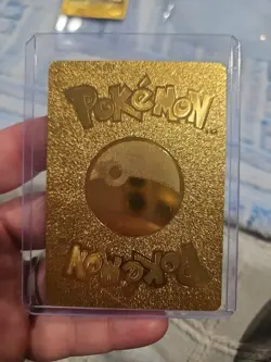 Gengar Vmax Gold Foil Fan Art Vinyl Textured Collector Pokemon Card HP320 - Image 2