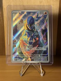Pokemon! Sawk 130/086 Sv: White Flare Holo - Image 2