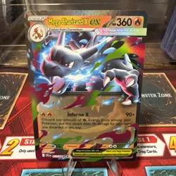 Pokemon Mega Charizard X ex 013/094 Double Rare Phantasmal Flames NM Holo Foil - Image 1