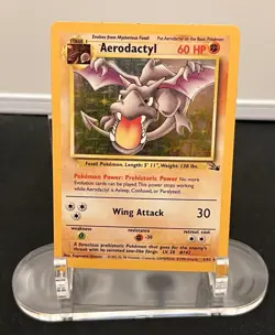 Pokemon Fossil Holo Lot Aerodactyl 1/62 Kabutops 9/62 Hitmonlee 7/62 WOTC - Image 3