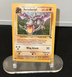 Pokemon Fossil Holo Lot Aerodactyl 1/62 Kabutops 9/62 Hitmonlee 7/62 WOTC - Image 4