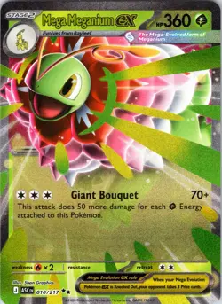 Mega Meganium ex 010/217 Double Rare Ascended Heroes Pokemon Near Mint - Image 1