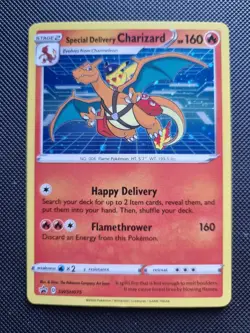 Pokemon Special Delivery Charizard Swsh075 SWSH Promo FART SWIRL - Image 1