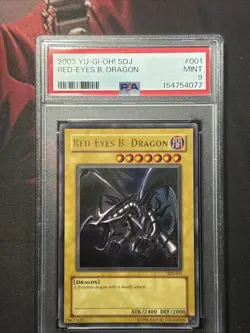 2003 RED EYES BLACK DRAGON SDJ PSA 9 MINT #001 YUGIOH KONAMI - Image 1