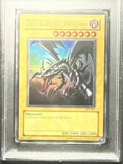 2003 RED EYES BLACK DRAGON SDJ PSA 9 MINT #001 YUGIOH KONAMI - Image 5