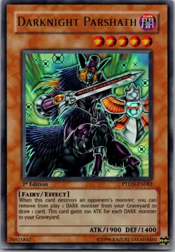 Yugioh Darknight Parshath PTDN-EN082 1st Edition Ultra Rare NM - Image 1