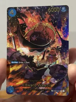 Edward Weevil SP EB01-023 The Azure Sea's Seven OP14 One Piece NM - Image 5