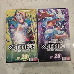 One Piece Monkey D Luffy Starter Deck ST 26 & Yamato Starter Deck ST 28. NEW - Image 1