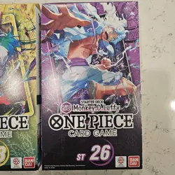 One Piece Monkey D Luffy Starter Deck ST 26 & Yamato Starter Deck ST 28. NEW - Image 3