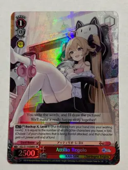Weiss Schwarz Attilio Regolo (SR) AZL/S119-E089S SR Azur Lane Vol. 2 NM - Image 1