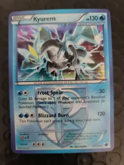 2013 Kyurem Holo Rare Plasma Freeze Pokemon Card NM 31/116 - Image 1