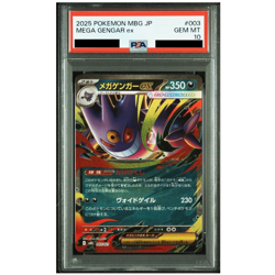 PSA10 Mega Gengar EX CGC Pristine 10 Japanese 003/021 Pokemon TCG Card Graded - Image 1