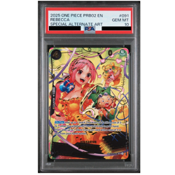 PSA 10 Rebecca (SP Parallel) OP05-091 SR Wings of Captain ONE PIECE Card Game - Image 1