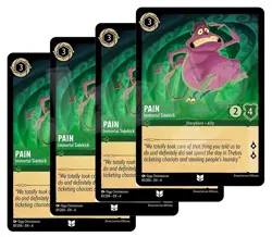 Disney Lorcana Pain Underworld Imp x 4 - Rise of the Floodborn NM - Free Card - Image 1