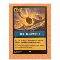 Disney Lorcana TCG Sail The Azurite Sea Action Card Azurite Sea Regular 163/204 - Image 1