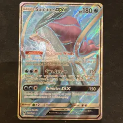 Pokemon TCG Suicune GX Lost Thunder Holo Full Art Ultra Rare Card 200/214 NM - Image 1