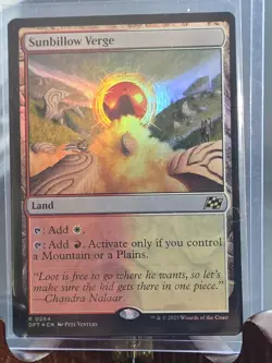Sunbillow Verge Aetherdrift MTG Foil Near Mint - Image 3