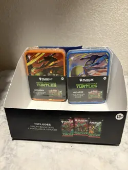 Magic: The Gathering Teenage Mutant Ninja Turtles Tins LEO and MICHELANGELO - Image 1