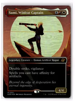Sami, Wildcat Captain (Borderless) 301 Edge of Eternities Foil NM - Image 1