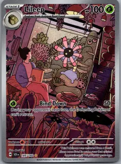 Lileep 145/142 Stellar Crown Pokemon TCG Holo Illustration Rare NM - Image 1