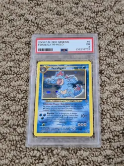 2000 Pokemon Neo Genesis #5 Feraligatr Holo Rare PSA 3 VG - Image 1