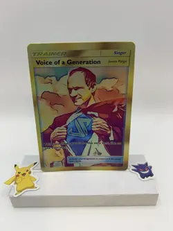 Jason Paige - Pokemon Voice of a Generation Card - Holo Trainer - - Image 1