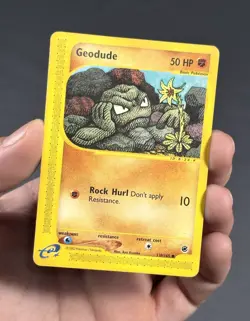 Geodude 110/165 Expedition Common Pokemon TCG HP/DMG - Image 3