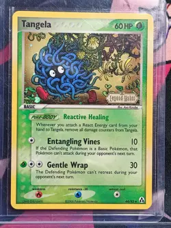 Tangela 44/92 EX Legend Maker Stamped Reverse Holo Uncommon Card Nm - Image 1