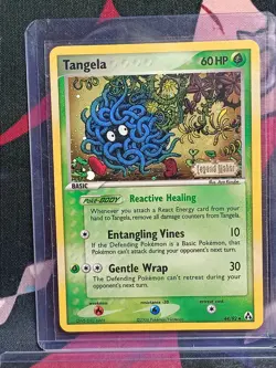 Tangela 44/92 EX Legend Maker Stamped Reverse Holo Uncommon Card Nm - Image 2