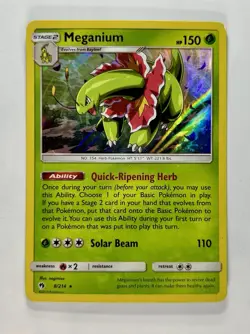 Meganium 2018 Pokemon S&M Lost Thunder Holo Rare #8/214 * Mod Play - Image 1