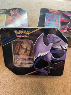Pokemon TCG: Crown Zenith: Galarian Moltres Articuno Zapdos Tin Set of 3 Sealed - Image 2