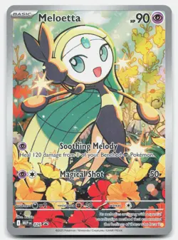 Meloetta 026 Holo Illustration Rare ME: Mega Evolution Promo Pokemon Near Mint - Image 1