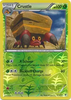 Pokemon - Crustle - 7/101 - Reverse Holo - Noble Victories - NM/M - Image 1