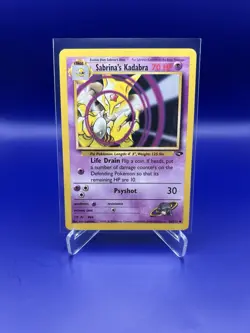 Pokemon TCG Sabrina's Kadabra 58/132 Gym Challenge English LP - Image 1