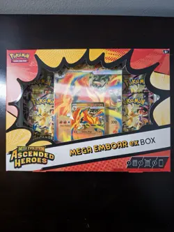 Pokemon TCG Mega Emboar ex Box Ascended Heroes SEALED - Image 1