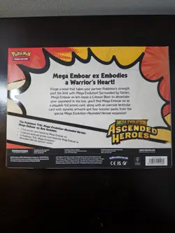 Pokemon TCG Mega Emboar ex Box Ascended Heroes SEALED - Image 2