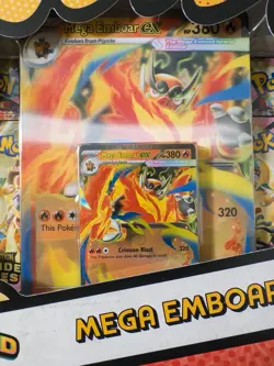 Pokemon TCG Mega Emboar ex Box Ascended Heroes SEALED - Image 3