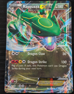 Pokemon TCG Rayquaza EX 60/108 Roaring Skies Ultra Rare Holo EN HP 180 - Image 1