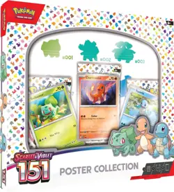 Nintendo Pokemon TCG Scarlet & Violet - 151 Poster Collection Box - 3 Packs 820650853166 - Image 1