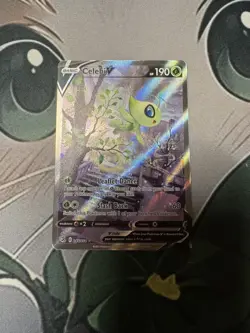Pokemon SWSH08 Celebi V 245/264 Fusion Strike Ultra Rare Holo Alt. Full Art - Image 3